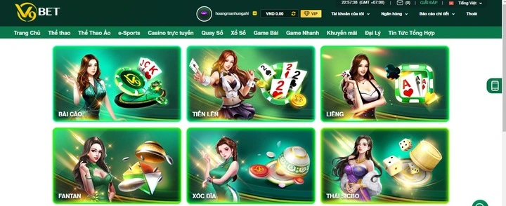 Danh sách trò chơi v9bet cung cấp